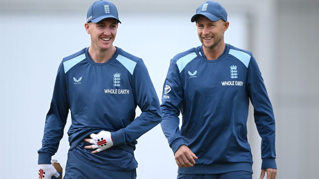 Harry Brook and Joe Root training at Headingley before England's first Test against Pakistan