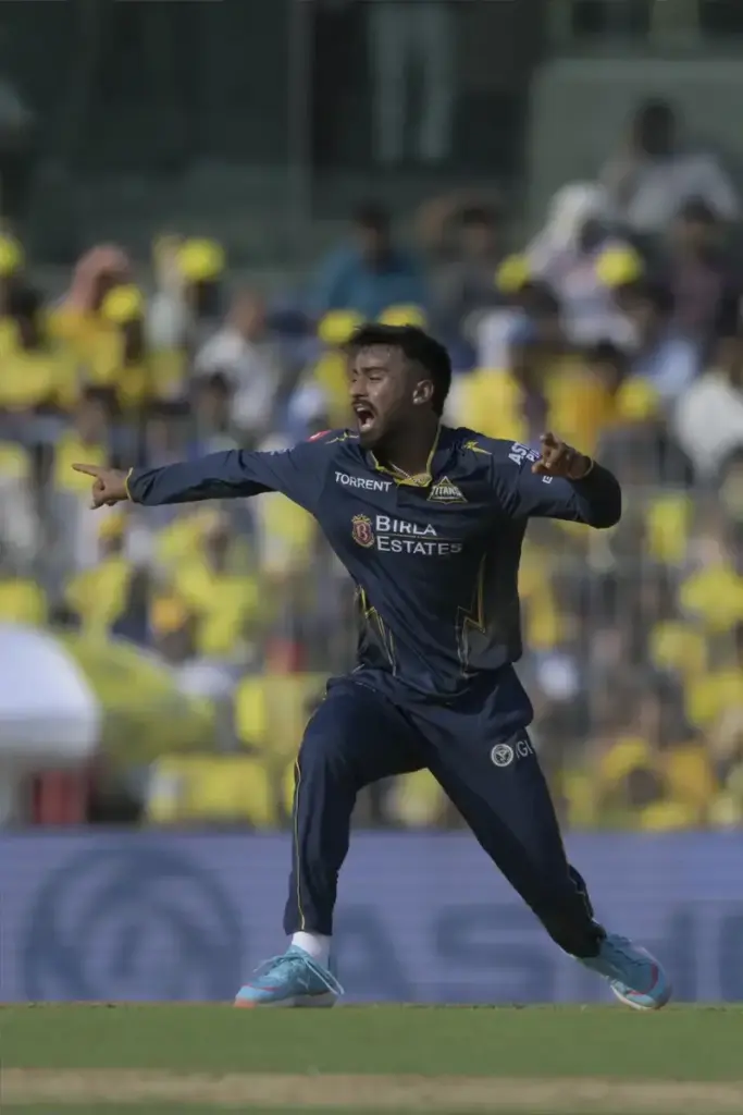 April 26, 2026, Chennai, Tamil Nadu, India: Manav Suthar of Gujarat Titans appeals during the Chennai Super Kings vs Gujarat Titans,IPL 2026 match at the MA Chidambaram Stadium, Chennai, India on April 26, 2026. (Credit Image: © Vikram Chandrasekar v