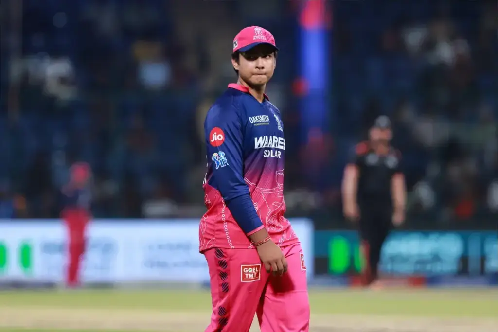 May 17, 2026, New Delhi, Delhi, India: Vaibhav Sooryavanshi of Rajasthan Royals during Delhi Capitals vs Rajasthan Royals, 62nd Match, Indian Premier League 2026 at Arun Jaitley Stadium, New Delhi, India on 17th May 2026. (Credit Image: © Avijit Das/