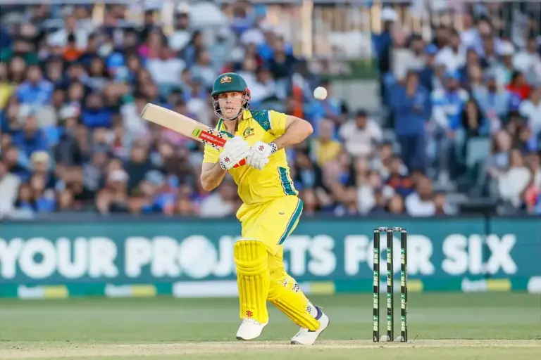 October 23, 2025, Adelaide, South Australia, Australia: MITCHELL MARSH of Australia opened the batting for Australia against India at Adelaide Oval, during Game 2 of the Australia vs India 2025/26 ODI series (Credit Image: © Mark Willoughby/ZUMA Pres