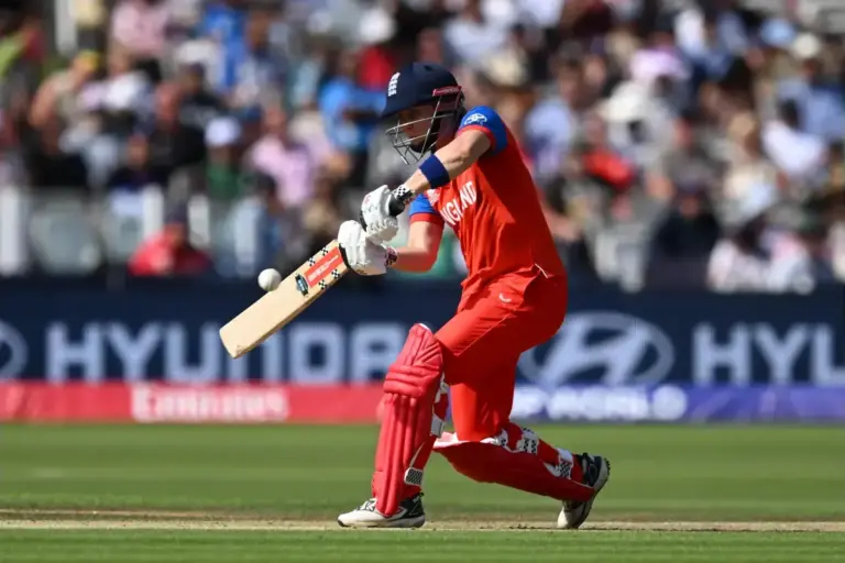Heather Knight of England plays an attacking shot during the ICC Women's T20 World Cup Final match between Australia Women and England Women Cricket at Lord's Cricket Ground, St John's Wood, UK on 5 July 2026.
