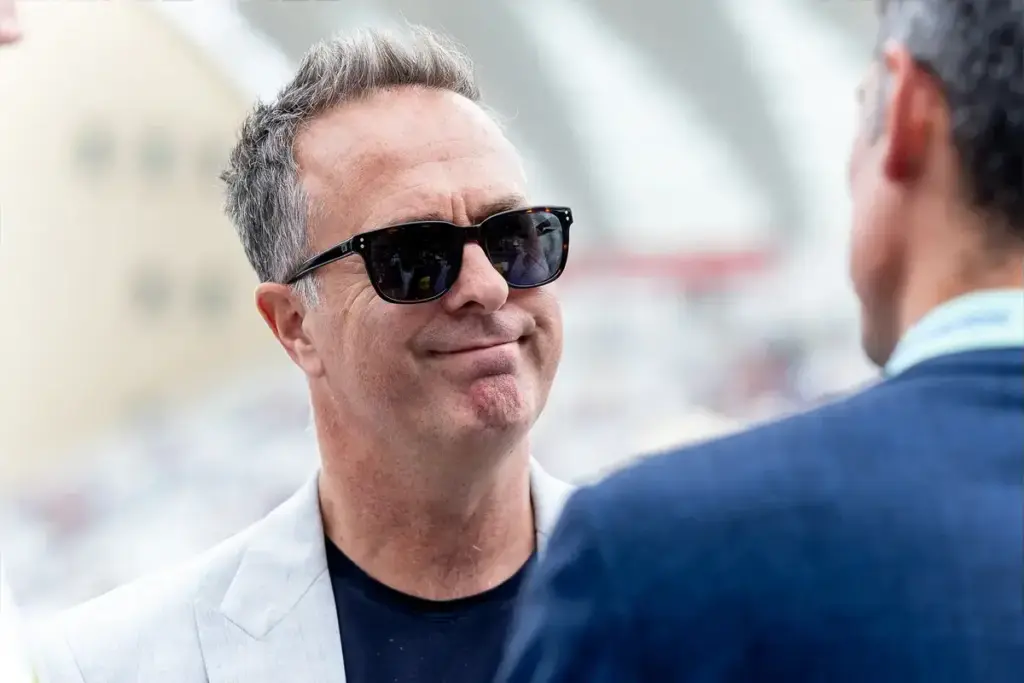 Ex-England captain Michael Vaughan after the 5th day of 3rd Rotheseay Test Match between England and New Zealand at Trent Bridge, Nottingham, UK on 29th June 2026.