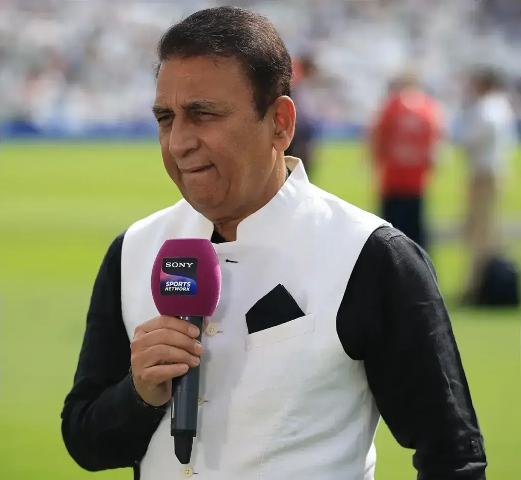 Sunil Gavaskar during the International Test Match 2025 match between England and India at the Kia Oval, Kennington, United Kingdom on 3 August 2025.