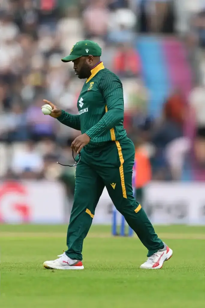Temba Bavuma of South Africa during the Metro Bank One Day International match between England and South Africa at the Utilita Bowl, Southampton, United Kingdom on 7 September 2025.