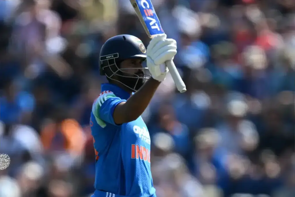 50 - Shreyas Iyer of India celebrates scoring a half century during the Metro Bank One Day International match between England and India at Sophia Gardens, Cardiff, UK on 16 July 2026.