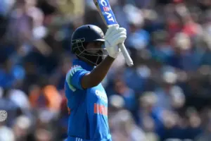 50 - Shreyas Iyer of India celebrates scoring a half century during the Metro Bank One Day International match between England and India at Sophia Gardens, Cardiff, UK on 16 July 2026.