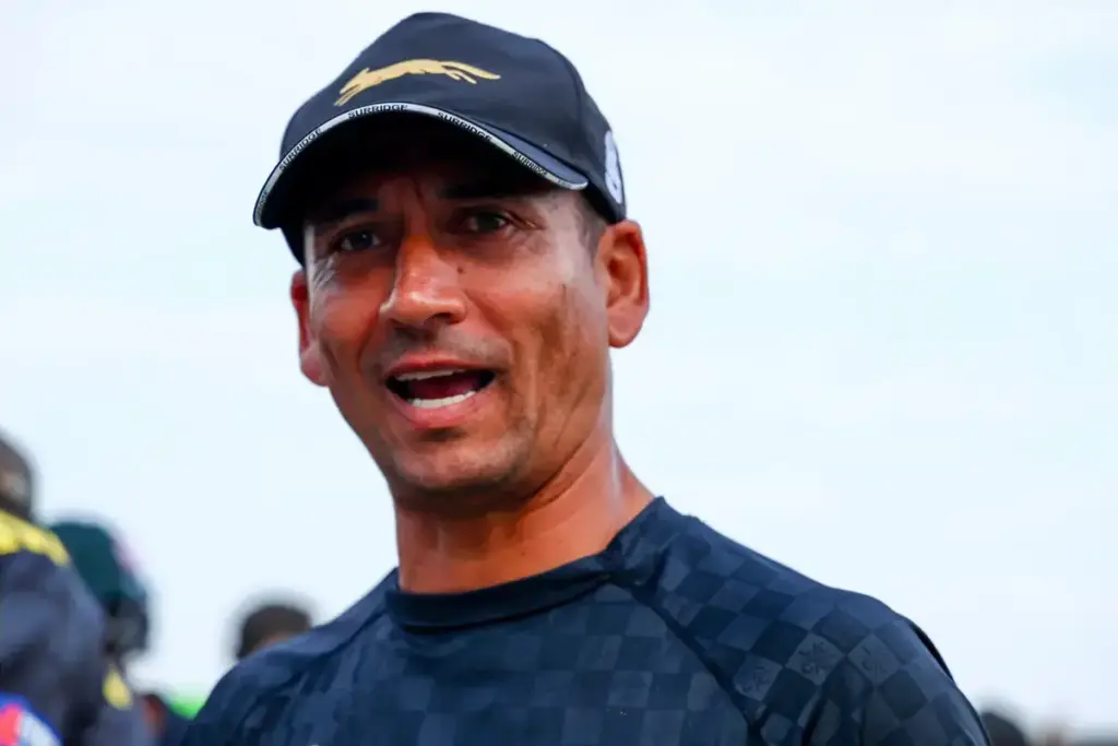 Leicestershire Head Coach Alfonso Thomas at the end of the Metro Bank 1 Day Cup Group A match between Leicestershire Foxes and Gloucestershire County Cricket Club at Kibworth Cricket Club, Kibworth, UK on 22 July 2026.
